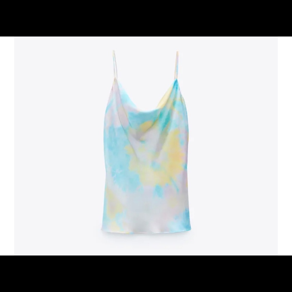 Zara pastel tie dye tank top